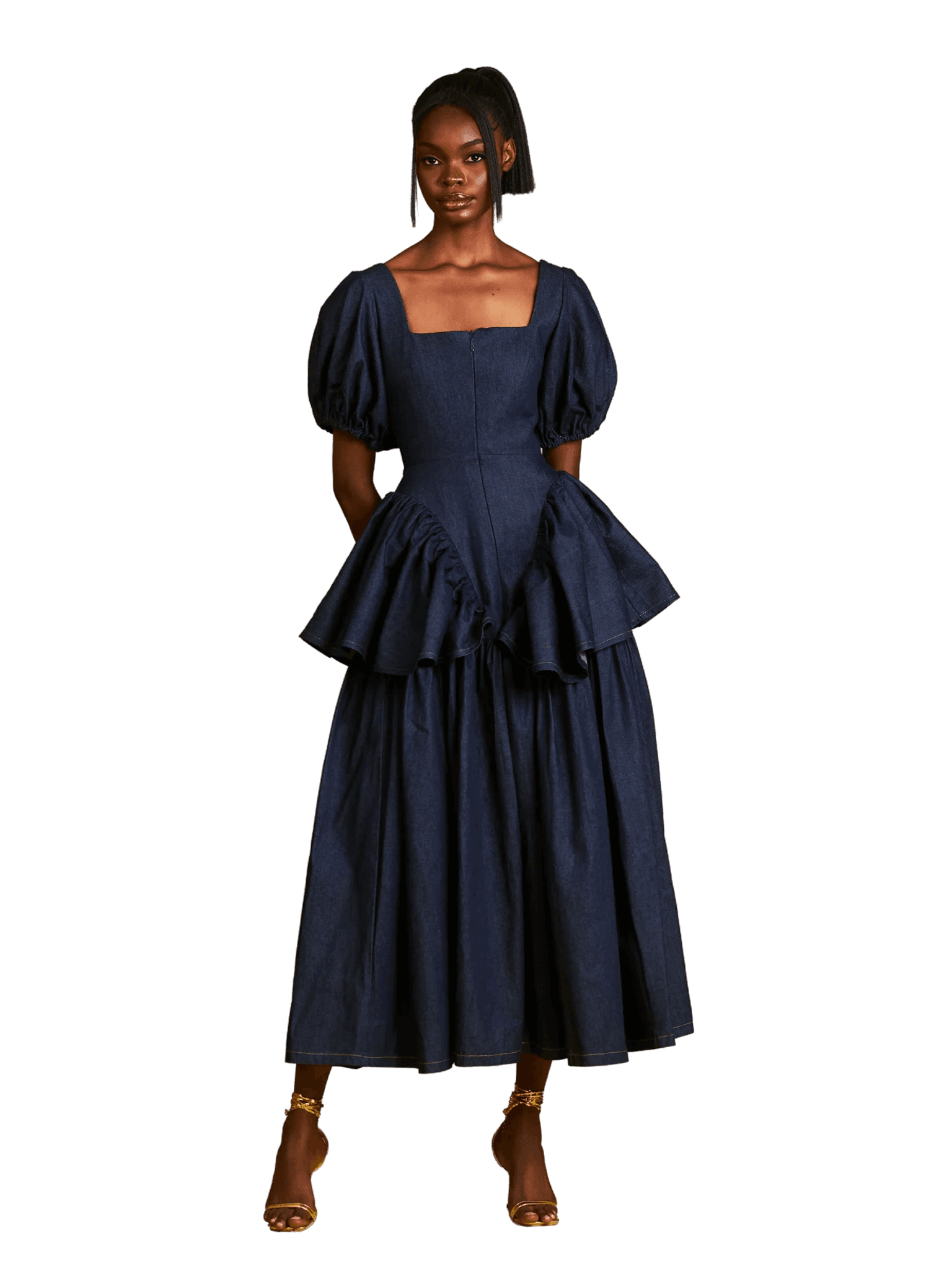 Fashion models wearing stylish outfits